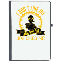 UDNAG Ruled Notebook Diary 'Job | I dont like my job but my job likes me', [A5 80Pages 80GSM]