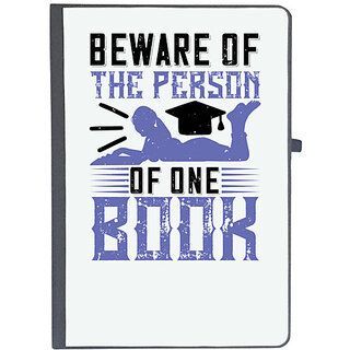                       UDNAG Ruled Notebook Diary 'Reading | Beware of the person of one book', [A5 80Pages 80GSM]                                              