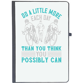                       UDNAG Ruled Notebook Diary 'Running | Do a little more each day than you think you possibly can', [A5 80Pages 80GSM]                                              