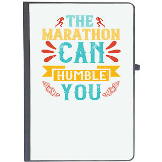                       UDNAG Ruled Notebook Diary 'Running | The marathon can humble you', [A5 80Pages 80GSM]                                              