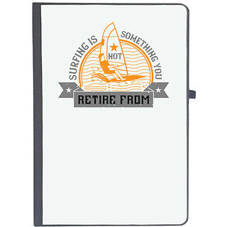                       UDNAG Ruled Notebook Diary 'Surfing | 02.Surfing is not something you retire from', [A5 80Pages 80GSM]                                              