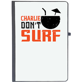                       UDNAG Ruled Notebook Diary 'Surfing | Charlie Dont Surf', [A5 80Pages 80GSM]                                              