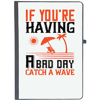                       UDNAG Ruled Notebook Diary 'Surfing | If you're having a bad day, catch a wave', [A5 80Pages 80GSM]                                              