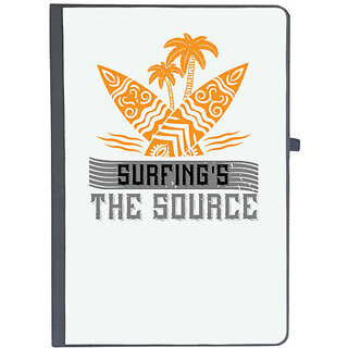                       UDNAG Ruled Notebook Diary 'Surfing | Surfing's the source', [A5 80Pages 80GSM]                                              