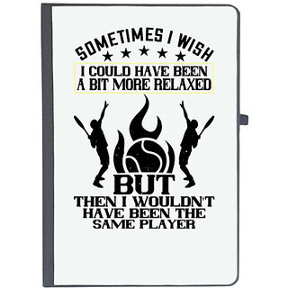                       UDNAG Ruled Notebook Diary 'Tennis | Sometimes I wish I could have been a bit more relaxed', [A5 80Pages 80GSM]                                              