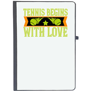                       UDNAG Ruled Notebook Diary 'Tennis | Tennis begins with love', [A5 80Pages 80GSM]                                              