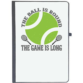                       UDNAG Ruled Notebook Diary 'Tennis | The ball is round the game is long', [A5 80Pages 80GSM]                                              