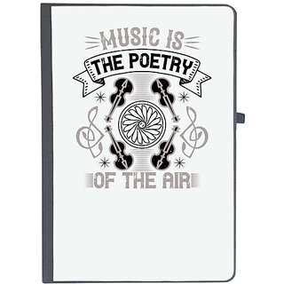                       UDNAG Ruled Notebook Diary 'Music Violin | Music is the poetry of the air', [A5 80Pages 80GSM]                                              