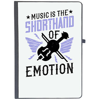                       UDNAG Ruled Notebook Diary 'Music Violin | Music is the shorthand of emotion', [A5 80Pages 80GSM]                                              