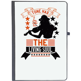                       UDNAG Ruled Notebook Diary 'Music Violin | Tone has the living soul', [A5 80Pages 80GSM]                                              