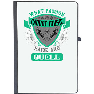                       UDNAG Ruled Notebook Diary 'Music Violin | What passion cannot music raise and quell', [A5 80Pages 80GSM]                                              