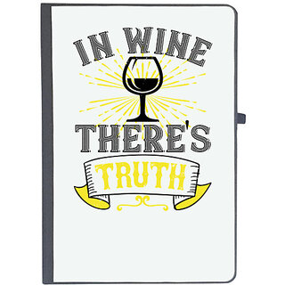                       UDNAG Ruled Notebook Diary 'Wine | 02 In wine ther's truth', [A5 80Pages 80GSM]                                              