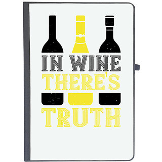                       UDNAG Ruled Notebook Diary 'Wine | In wine ther's truth', [A5 80Pages 80GSM]                                              