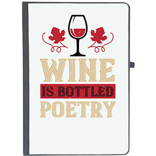                       UDNAG Ruled Notebook Diary 'Wine | WINE is poetry', [A5 80Pages 80GSM]                                              