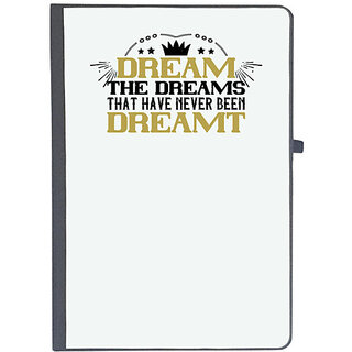                      UDNAG Ruled Notebook Diary 'Womens Day | Dream the dreams that have never been dreamt', [A5 80Pages 80GSM]                                              