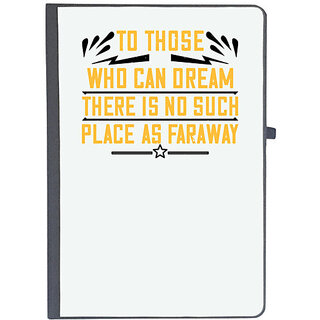                       UDNAG Ruled Notebook Diary 'Womens Day | To those who can dream there is no such place as faraway', [A5 80Pages 80GSM]                                              