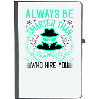                       UDNAG Ruled Notebook Diary 'Job | Always be smarter than the people who hire you', [A5 80Pages 80GSM]                                              
