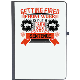                       UDNAG Ruled Notebook Diary 'Job | Getting fired from work is not a death sentence', [A5 80Pages 80GSM]                                              