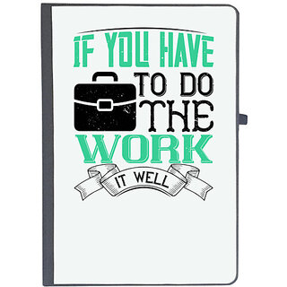                       UDNAG Ruled Notebook Diary 'Job | If you have to do the work, it well', [A5 80Pages 80GSM]                                              
