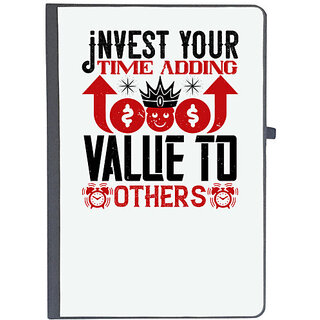                       UDNAG Ruled Notebook Diary 'Job | Invest your time adding value to others', [A5 80Pages 80GSM]                                              
