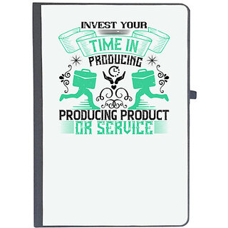                       UDNAG Ruled Notebook Diary 'Job | Invest your time in producing product or service', [A5 80Pages 80GSM]                                              