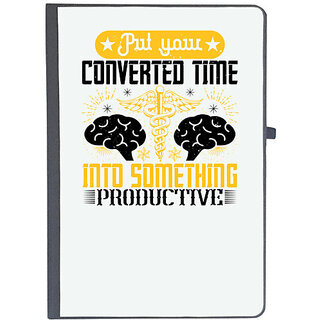                       UDNAG Ruled Notebook Diary 'Job | Put your converted time into something productive', [A5 80Pages 80GSM]                                              