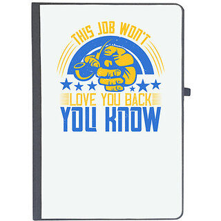                       UDNAG Ruled Notebook Diary 'Job | This job won't love you back, you know', [A5 80Pages 80GSM]                                              