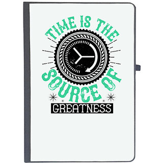                       UDNAG Ruled Notebook Diary 'Job | Time is the source of greatness', [A5 80Pages 80GSM]                                              