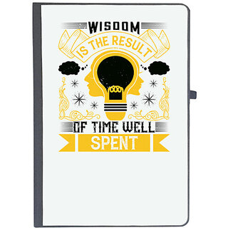                       UDNAG Ruled Notebook Diary 'Job | Wisdom is the result of time well spent', [A5 80Pages 80GSM]                                              