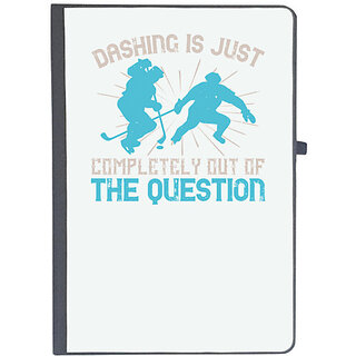                       UDNAG Ruled Notebook Diary 'Skiing | Dashing is just completely out of the question', [A5 80Pages 80GSM]                                              