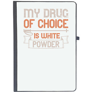                       UDNAG Ruled Notebook Diary 'Skiing | My choice is white powder', [A5 80Pages 80GSM]                                              