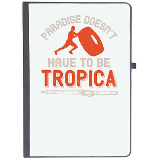                       UDNAG Ruled Notebook Diary 'Skiing | Paradise doesnt have to be tropica', [A5 80Pages 80GSM]                                              