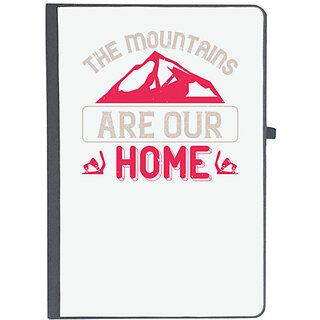                       UDNAG Ruled Notebook Diary 'Skiing | The mountains are our home', [A5 80Pages 80GSM]                                              