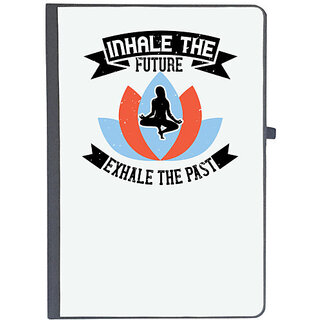                       UDNAG Ruled Notebook Diary 'Yoga | Inhale the future, exhale the past', [A5 80Pages 80GSM]                                              