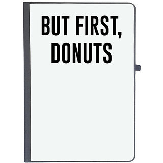                       UDNAG Ruled Notebook Diary 'Dog | But first donuts', [A5 80Pages 80GSM]                                              