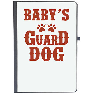                       UDNAG Ruled Notebook Diary 'Dog | Baby's guard dog', [A5 80Pages 80GSM]                                              
