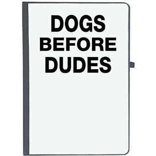                       UDNAG Ruled Notebook Diary 'Dog | Dogs before dudes', [A5 80Pages 80GSM]                                              