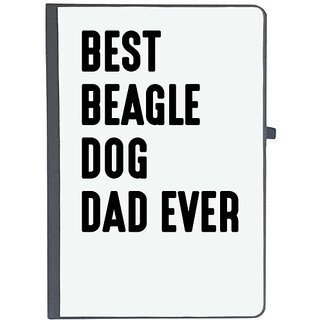                       UDNAG Ruled Notebook Diary 'Dog | Best beagle dog dad ever', [A5 80Pages 80GSM]                                              
