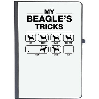                       UDNAG Ruled Notebook Diary 'Dog | My Beagles tricks', [A5 80Pages 80GSM]                                              