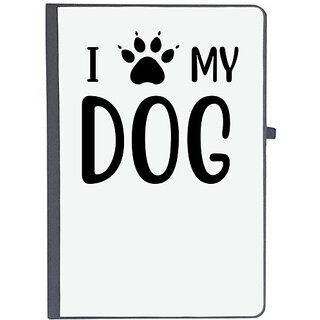                       UDNAG Ruled Notebook Diary 'Dog | I love my dog', [A5 80Pages 80GSM]                                              