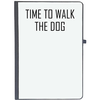                       UDNAG Ruled Notebook Diary 'Dog | Time to walk the dog', [A5 80Pages 80GSM]                                              