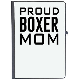                       UDNAG Ruled Notebook Diary 'Dog | Proud boxer mom', [A5 80Pages 80GSM]                                              