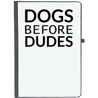                       UDNAG Ruled Notebook Diary 'Dog | Dog before dude', [A5 80Pages 80GSM]                                              