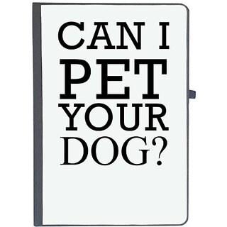                       UDNAG Ruled Notebook Diary 'Dog | Cant pet your dog', [A5 80Pages 80GSM]                                              