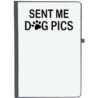                       UDNAG Ruled Notebook Diary 'Dog | Sent me dog pics', [A5 80Pages 80GSM]                                              
