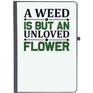                       UDNAG Ruled Notebook Diary 'Gardening | A weed is but an unloved flower', [A5 80Pages 80GSM]                                              