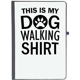                       UDNAG Ruled Notebook Diary 'Dog | This is my dog walking shirt', [A5 80Pages 80GSM]                                              