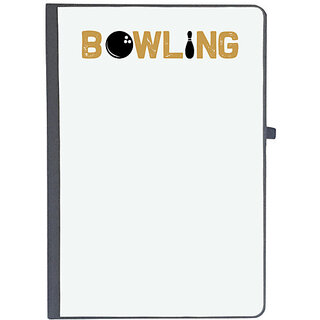                      UDNAG Ruled Notebook Diary 'Bowling | Bowling', [A5 80Pages 80GSM]                                              