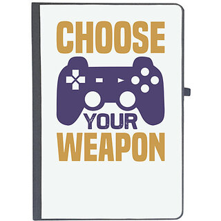                       UDNAG Ruled Notebook Diary 'Gaming | Choose your weapon', [A5 80Pages 80GSM]                                              