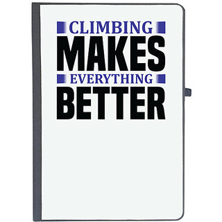                       UDNAG Ruled Notebook Diary 'Climbing | climbing makes everything better', [A5 80Pages 80GSM]                                              
